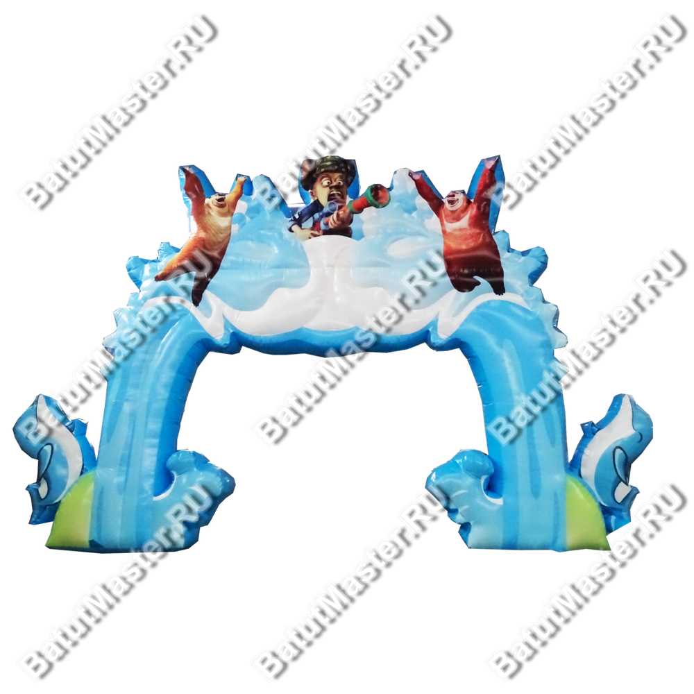 Надувная арка «Мишки на волнах»