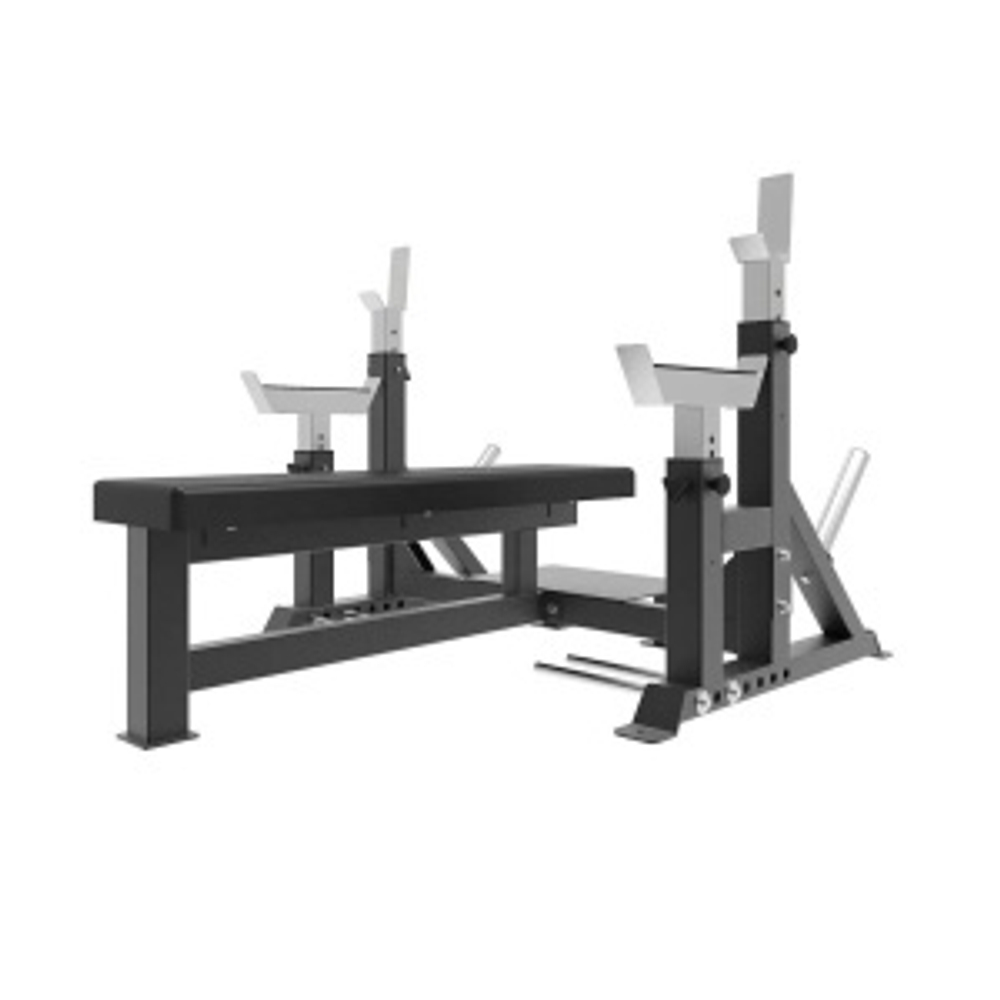 Скамья для жима лежа со страховочными упорами