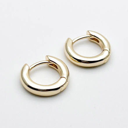 Ювелирные швензы Конго с позолотой, размер 13 мм, цена за пару