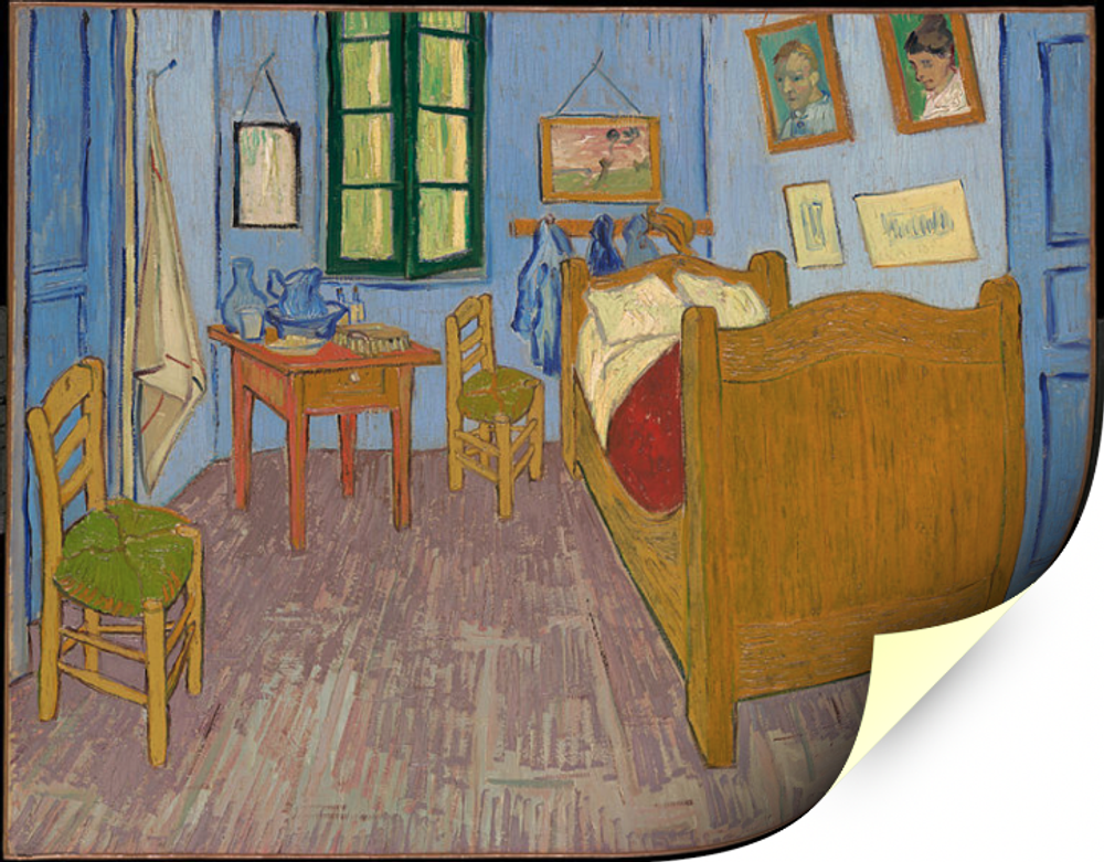Спальня Винсента в Арле, Ван Гог , картина для интерьера (репродукция) Настене.рф