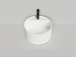Раковина накладная Salini ARMONIA ROUND TOP 02 S-Sense 130412TG 45 без отверстия под смеситель, белая