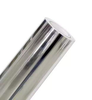 Плёнка самоклеющаяся металлизированая серебро зеркальное 9288 (1м)