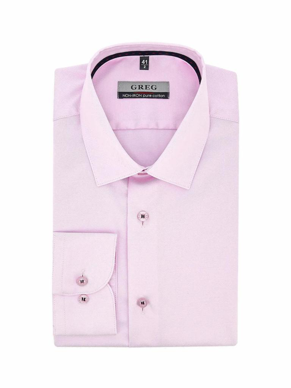 Сорочка GREG Regular fit 613/291/1388/Z/1p_V Non Iron "Однотон."
