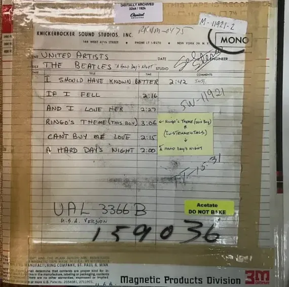 The Beatles – A Hard Day&#39;s Night (Original Motion Picture Sound Track, US Version) LP