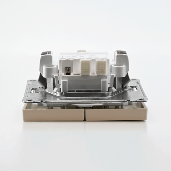 Выключатель для жалюзи 2-кл. ArtGallery 2х (сх. 4) 10А быстрозажим. клем. механизм песочн. SE GAL001219S