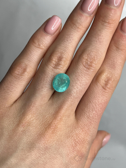 Турмалин Параиба, Овал, 1 шт. / 5,64 карат, Мозамбик