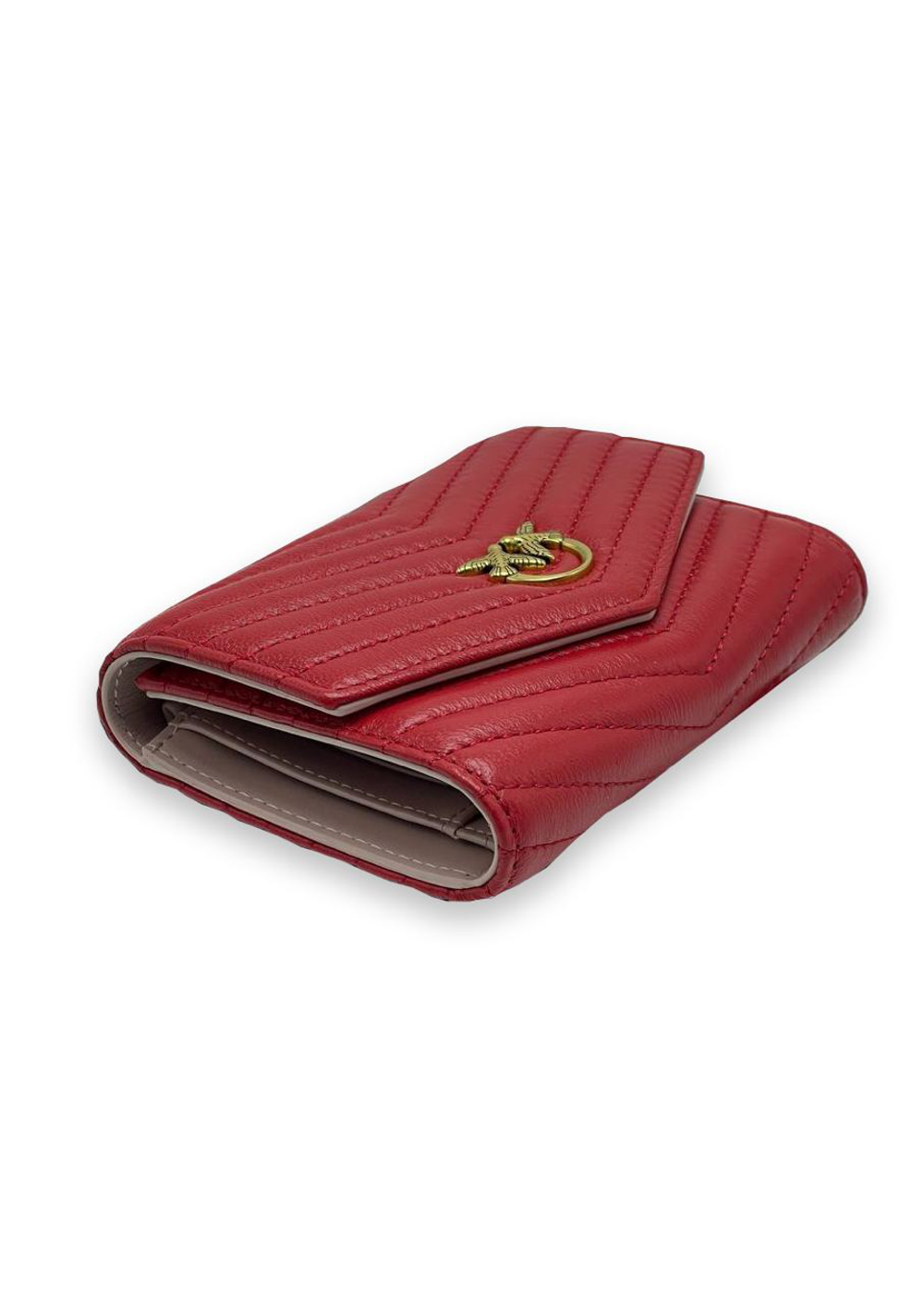 TAYLOR QUILTED WALLET - red