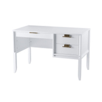 Стол письменный «Бридж» однотумбовый белый лак