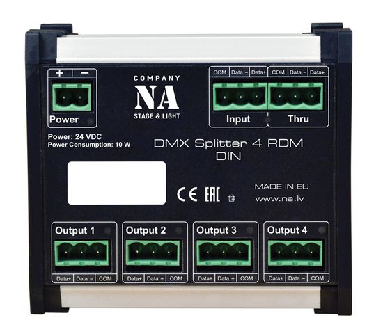 DMX Splitter 4 RDM DIN
