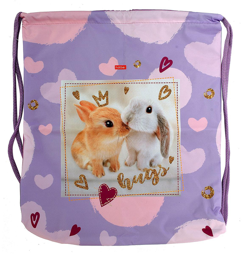 Мешок д/обуви 41х49см "Обнимашки" 1 отделение с петлей (Хатбер)