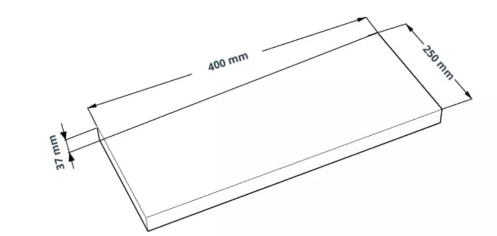 Полка настенная ФОРА 1.4, белый, 40*25*3.7 см