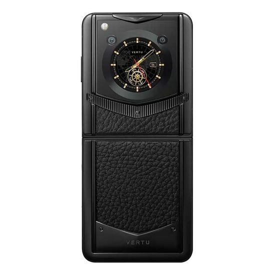 Vertu Ironflip нефритовый черный (кожа теленка)
