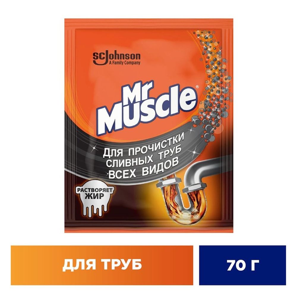 Mr. Muscle  70г. Ср-во д/прочистки сливных труб