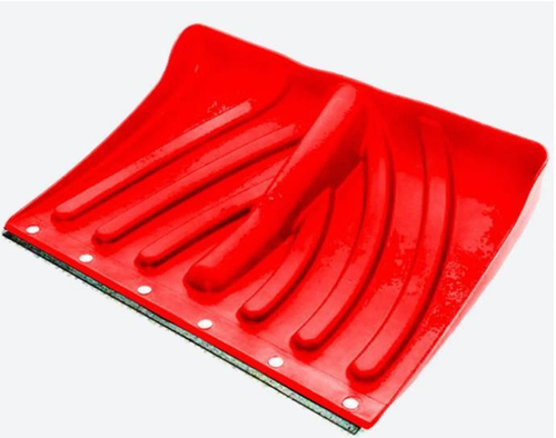 Лопата снеговая пласт.   Крепыш-2     ЦВЕТНАЯ  465*340   с клёпанной. пл., б/ч (d=32)  /13766