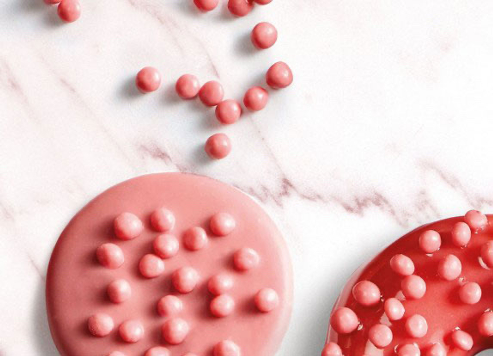 Шоколадные хрустящие шарики CALLEBAUT CRISPEARLS RUBY Mona Lisa 50гр