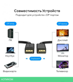Кабель UGREEN DP102-10244 Black (10244)