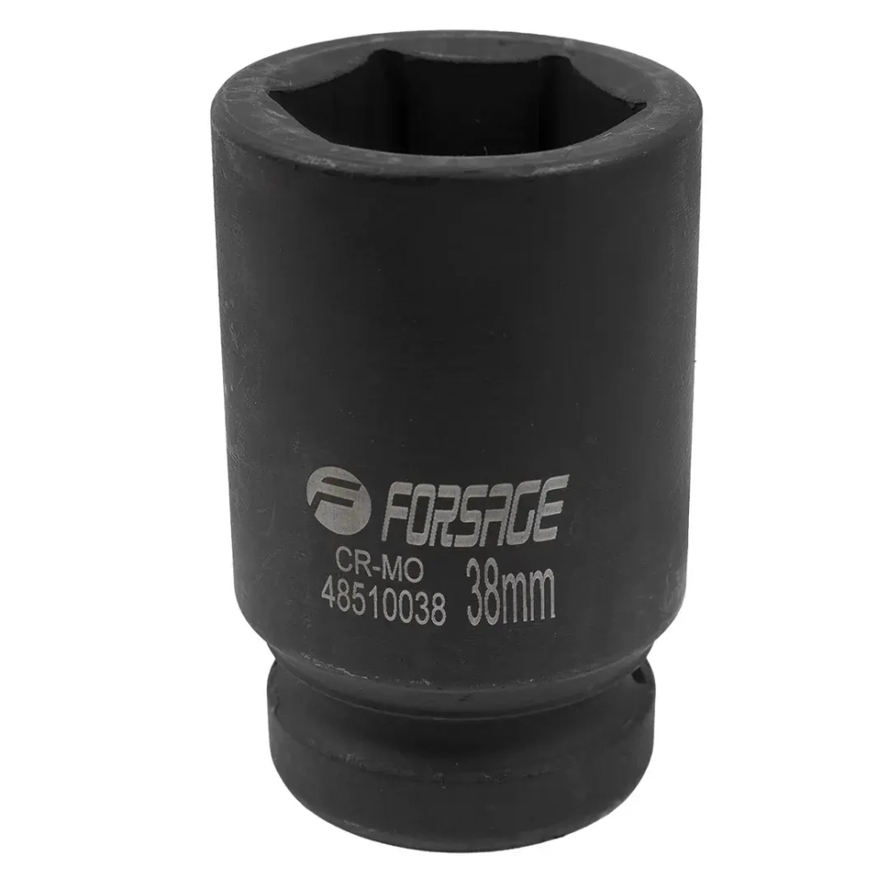 Головка ударная глубокая 38мм 1''6гр. Forsage F-48510038