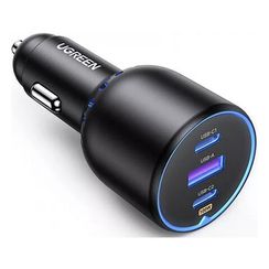 Автомобильное зарядное устройство Ugreen CD293 2xUSB-C PD + USB-A 130W (90413) черный