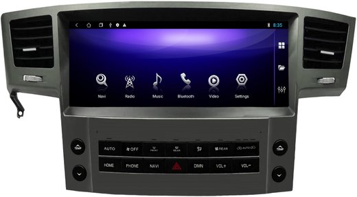 Магнитола для Lexus LX570 2007-2015 - Carmedia ZH-L1209 монитор 12.3" на Android 12, 8Гб+128Гб, CarPlay, 4G SIM-слот