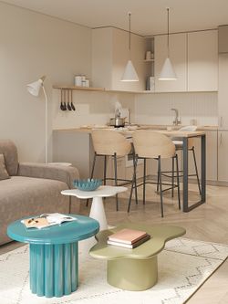 Столик кофейный Fluid, 86х56х30 см, морские водоросли