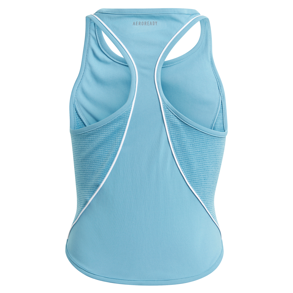 Футболка для девочки теннисная Adidas G Pop Up Tank Top - hazy blue/white