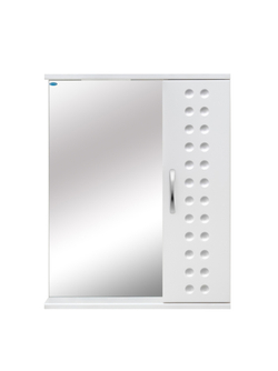 Шкаф зеркальный Посейдон 550, белый, арт. 00309