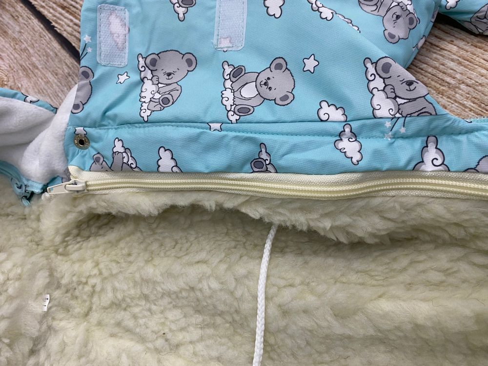 Комбинезон-трасформер детский 2в1 "Мишутка" , модель: 72-18 (Цвет: Песочный, Размер: 80)