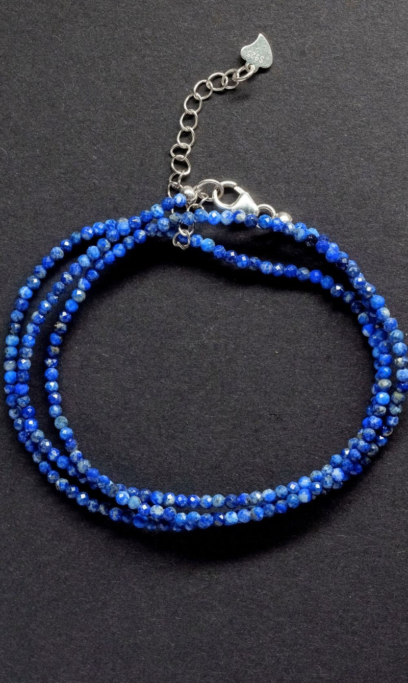 Цепочка "Memo about Wealth" из лазурита 47-54 см