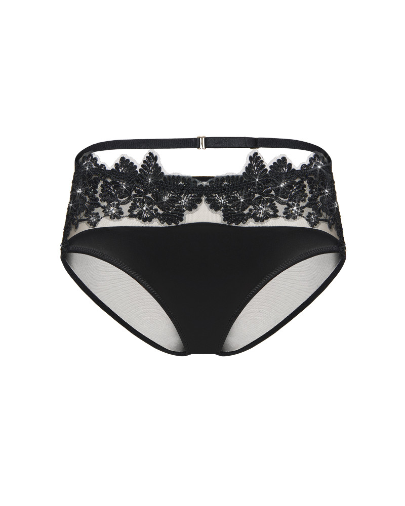 трусы Kiara black crystal черные