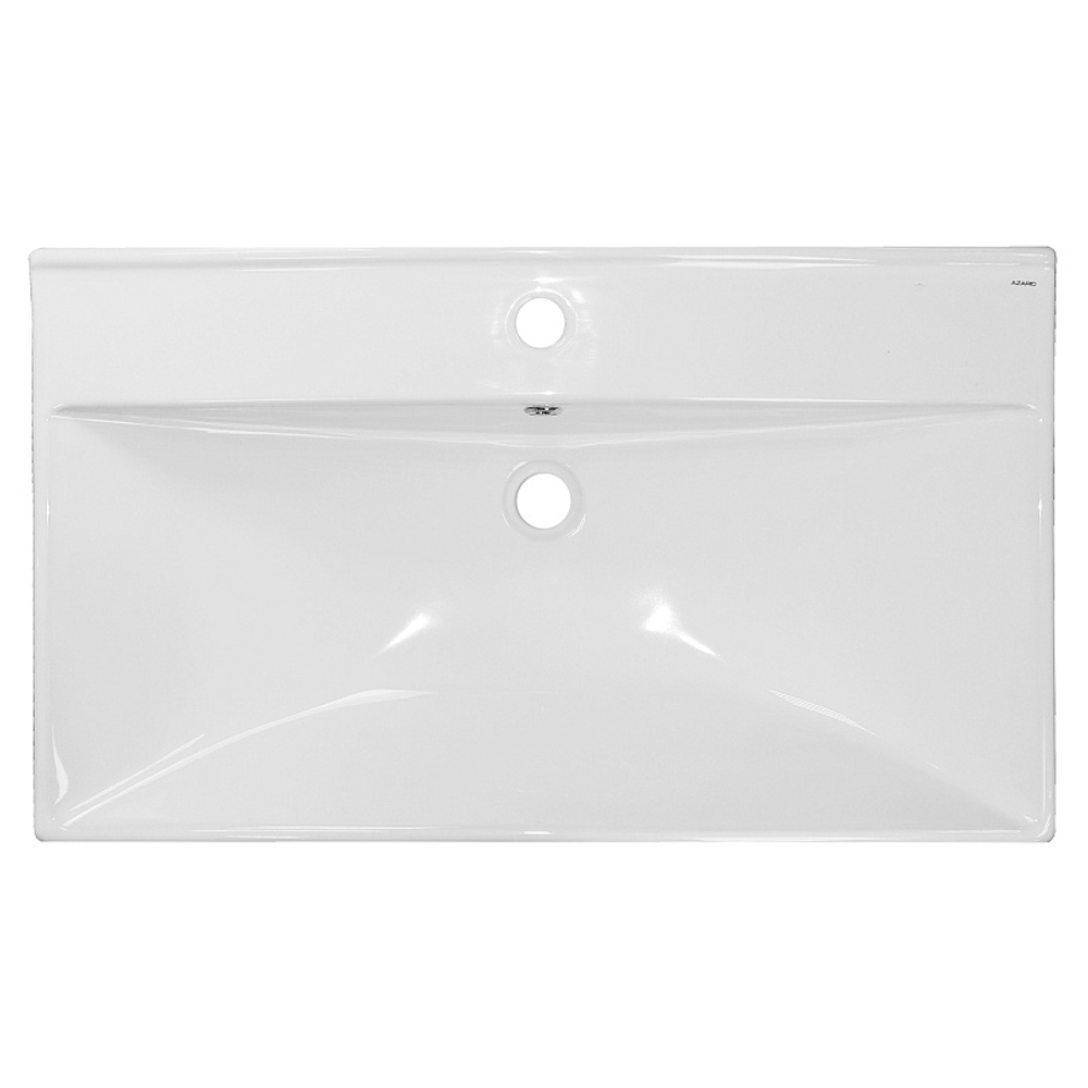 Комплект Тумба Azario Ника 80 Н 815х470х860 напольная, с раковиной Tempo 80, белый глянцевый (CS00091370)