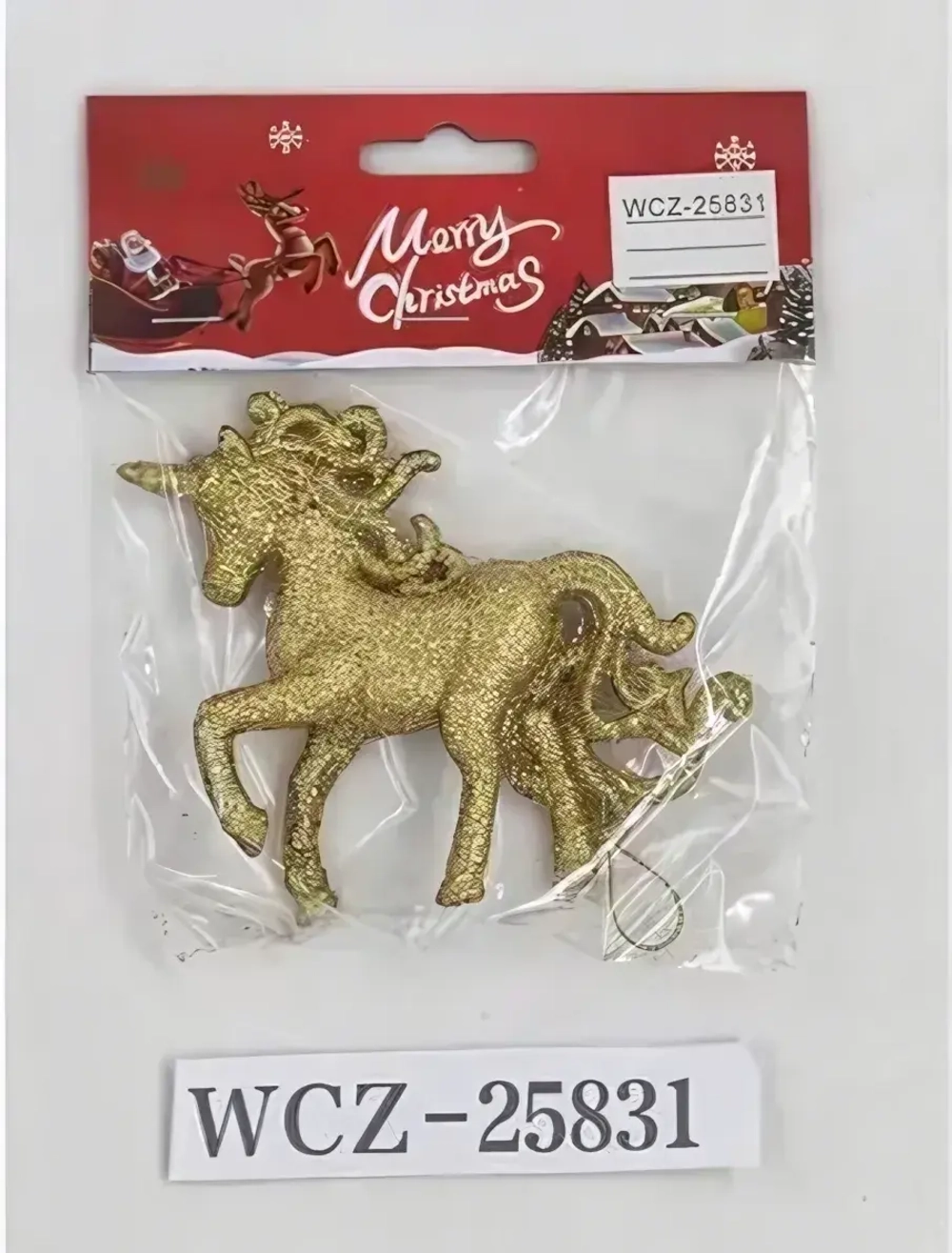 Подвеска «Сияющий единорог» 12 см, Белый