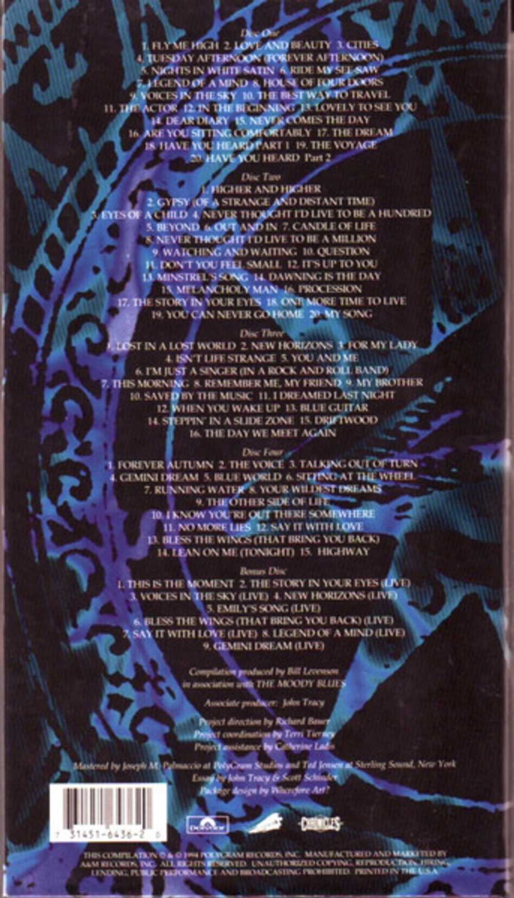 The Moody Blues / Time Traveller (5CD)