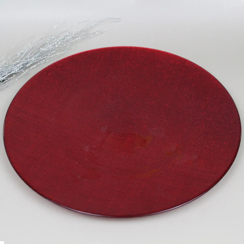 Тарелка 28см «Талисман» красная