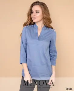 Блуза 4100-джинс Minova