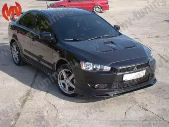 Юбка переднего бампера Zodiak для Mitsubishi Lancer 10