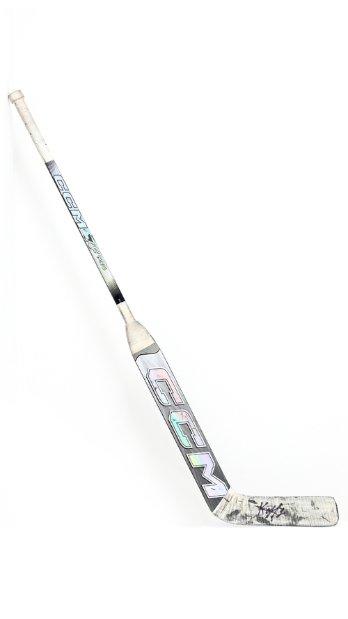 Клюшка вратарская CCM XF PRO silver с автографом Кареева
