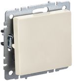 BRITE Выключатель 1-клавишный перекрестный 10А ВС10-1-3-БрКр бежевый IEK