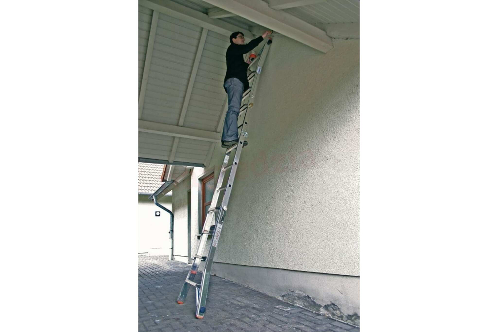 TELEVARIO Шарнирная телескопическая стремянка, 4х5 перекладины (129987)