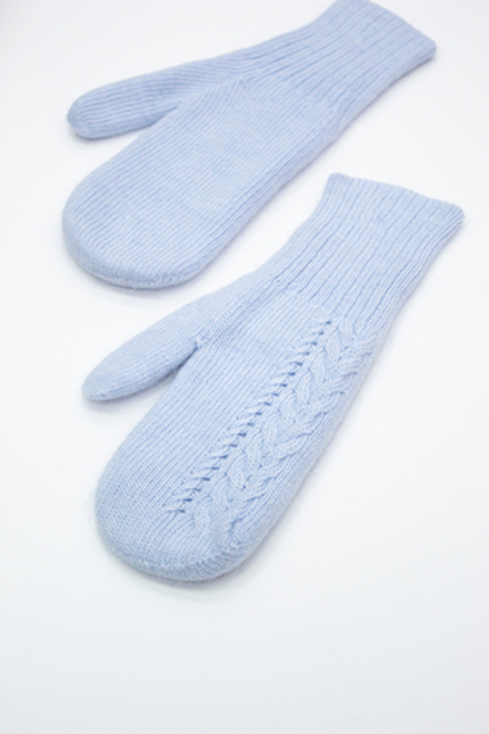 Варежки В028-04 голубые