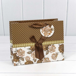 Пакет подарочный 23х18х10см Премиум "Люкс" (Микс)