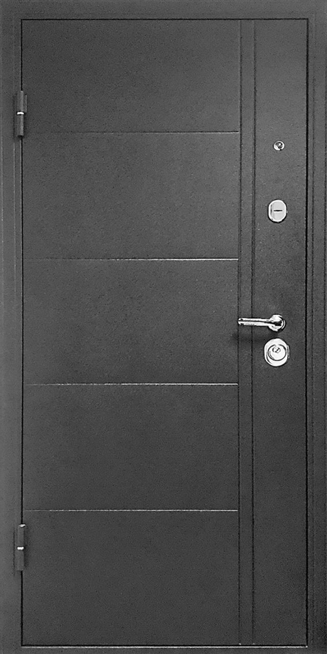 Входная дверь Эверест Зеркало Белёный дуб