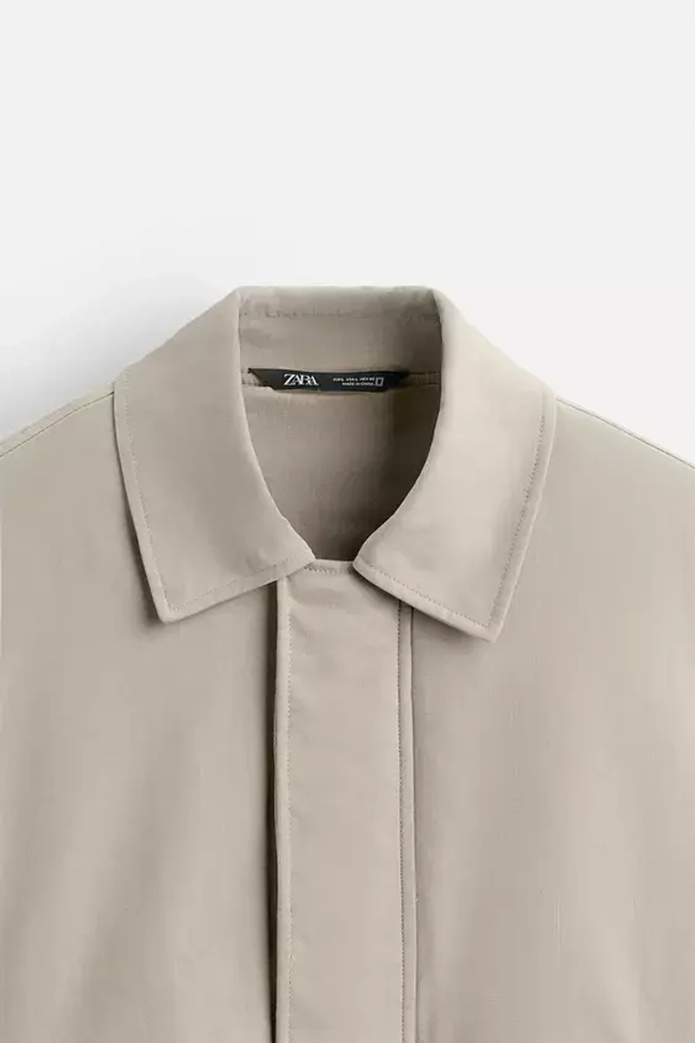 ZARA ХЛОПКОВЫЙ БОМБЕР, СЕРЫЙ