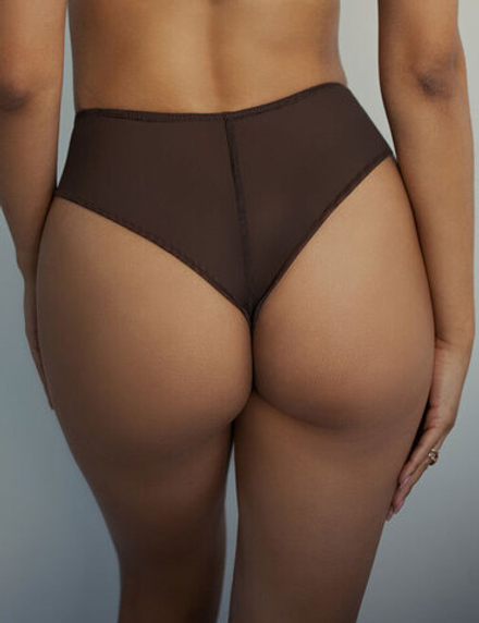Трусы Kris Line Brownie стринги-шорты (шоколадный)