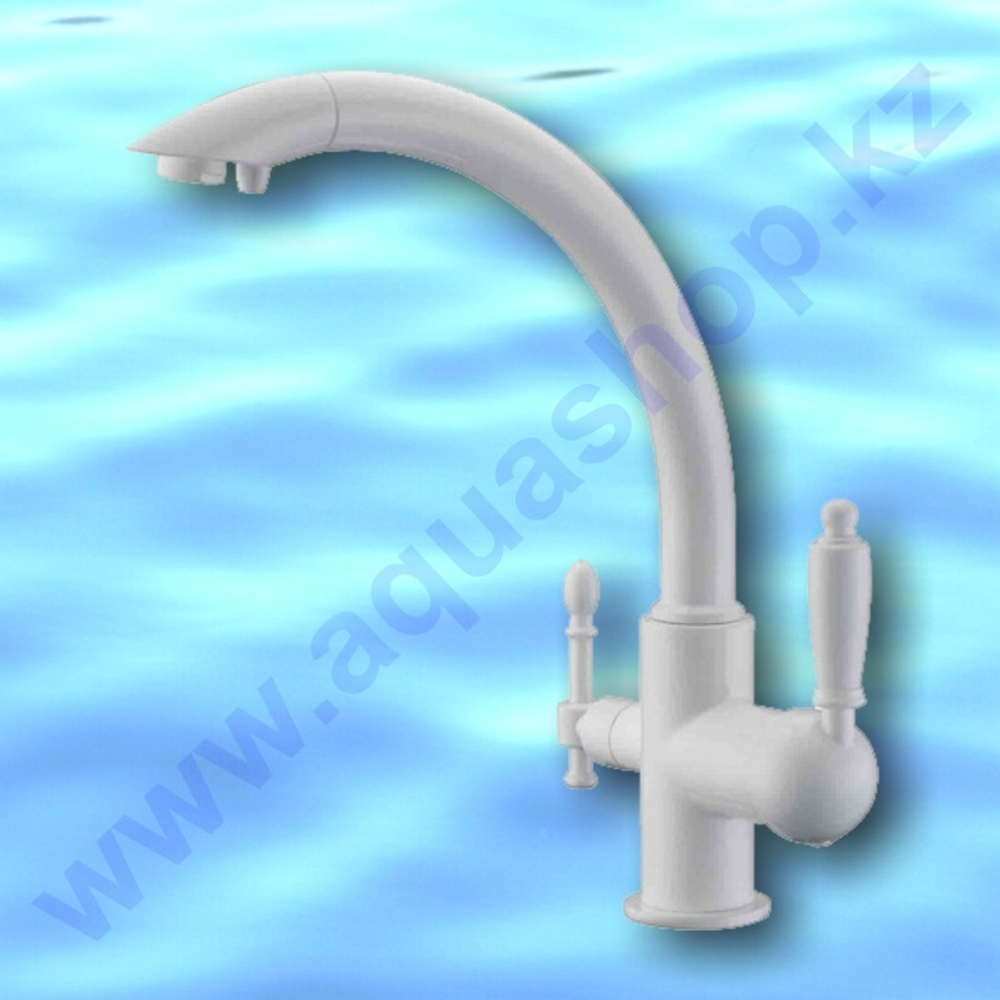 ZR 314 YF-33 WHITE (белый) - Комбинированный смеситель для кухни под фильтр