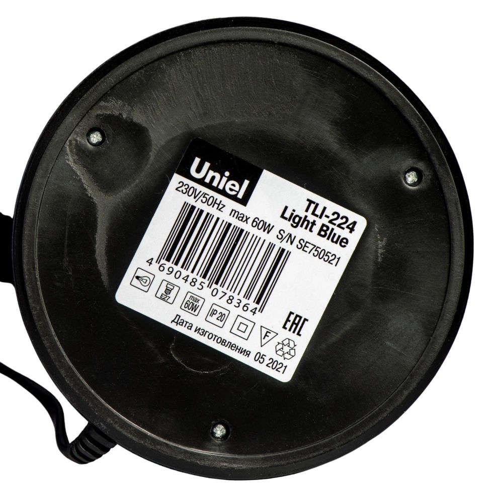 TLI-224 Светильник настольный. Цоколь E27. Цвет голубой