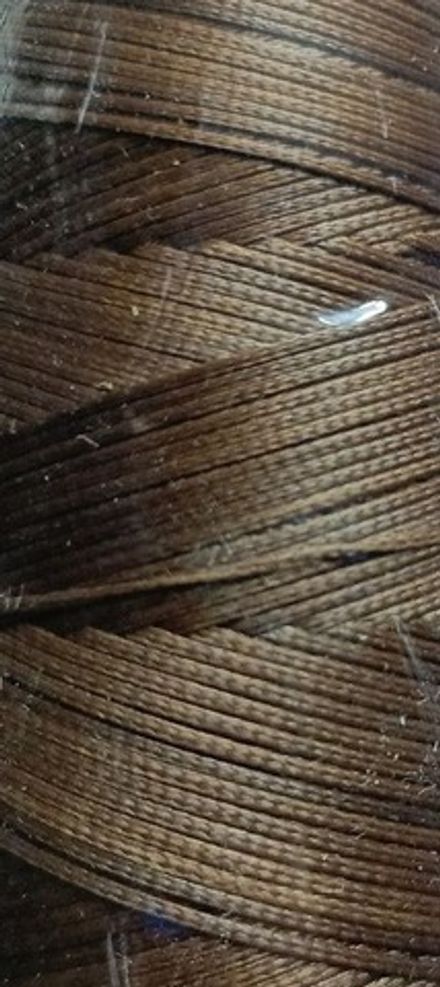 Нитки прошивные Корд Vardola (воск) 0,8мм, 500м, коричневый [1533]