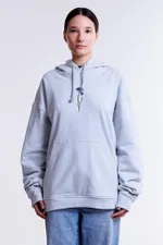 Худи Гербарий Василек Light серо-голубое