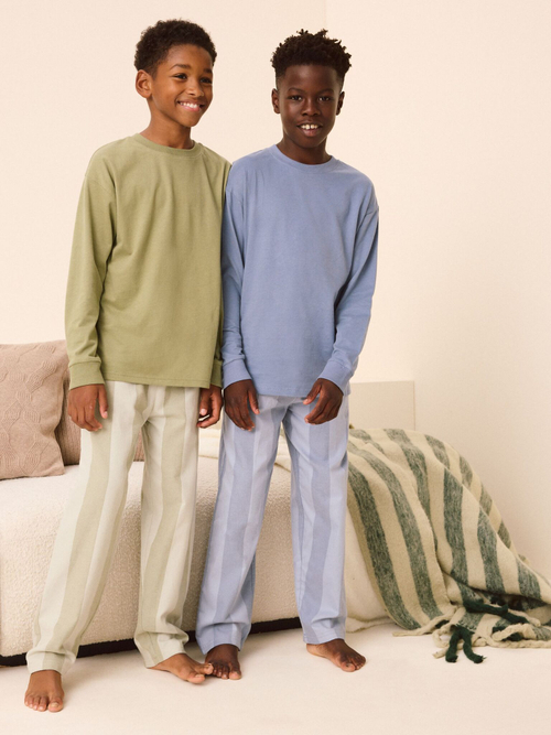 Пижама для мальчика NextE47-921, 2 шт., Хаки, Светло-синий