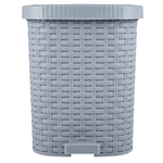 Контейнер педальный для мусора Артлайн 12л (серый) (комплект 3 шт)