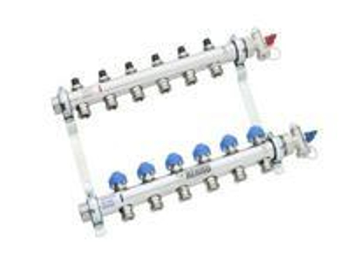 Коллектор REHAU распределительный HKV 1 х 3/4 ЕК 12 вых. нерж. сталь без расходомеров